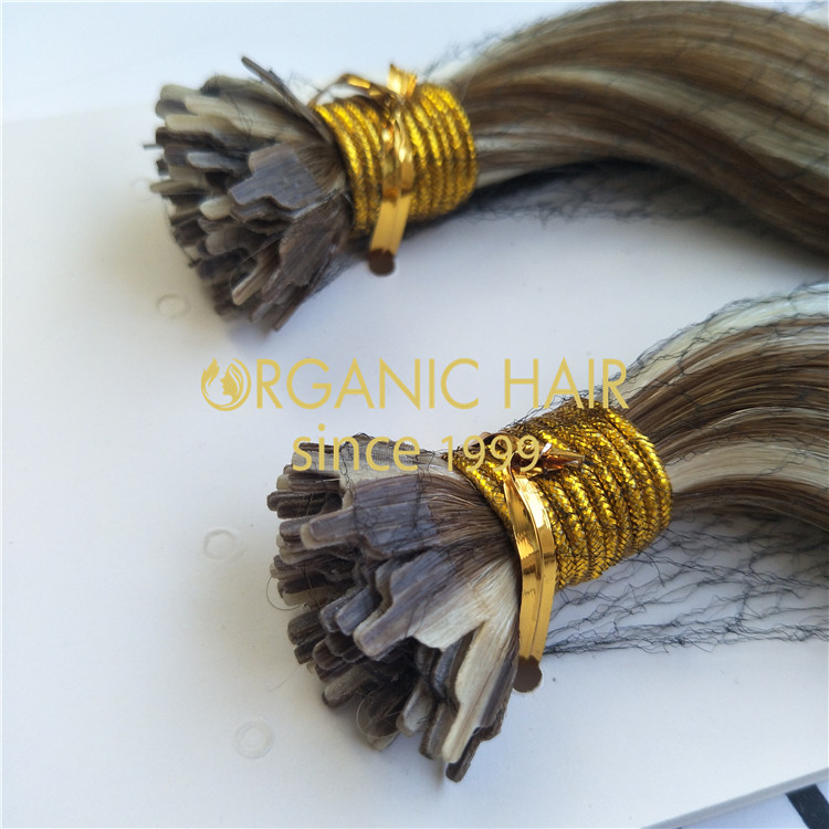 Mini flat tip hair extensions- Chinese famous full cuticle hair factory GT46